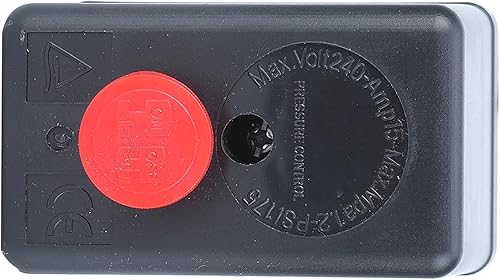 Pressostato del compressore d'aria, accessori del compressore d'aria Pressostato pneumatico Valvola di controllo Foro singolo 0,5-1,2 MPa (72,5~175 psi) 220 V G1/4 ' - Honorern