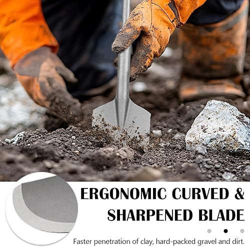 Scalpello SDS MAX, 110x450mm Pala Per Fango Pala Per Argilla Per Asfalto Scalpello Per Martelli Demolitori Rimozione Di Muratura Giardinaggio Paesaggistica Calcestruzzo Mattoni Sabbia Pietra - Honorern