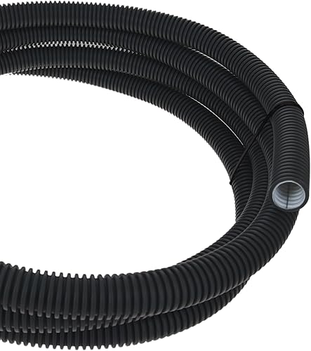 Tubo corrugato elettrico NW 25, 320 N, 10 m, ignifugo, resistente alla pressione, per interni, esterni, posa e calcestruzzo, protezione per cavi e sistema di guida - Honorern