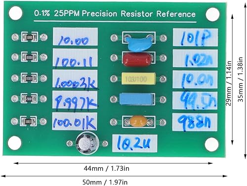 Resistore Standard Board Resistenza Piastra di Riferimento 0,1% 25PPM Resistenza Capacitanza Board, Calibrazione Multimetri per Ad584 LM399 - Honorern