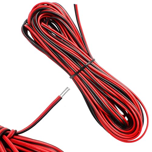 D-Orange 22AWG Silicone Filo 10M Cavo Resistente alle Alte Temperature Nero e Rosso Utilizzato Nelle Lampade di Illuminazione e Nel Cablaggio Interno Dell'elettronica - Honorern