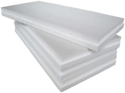 5 Pannelli in EPS 'Polistirene Espanso Sinterizzato' per Isolamento Termico/Acustico -100x50 (5 X (100 X 50 X 4 cm)) - Honorern