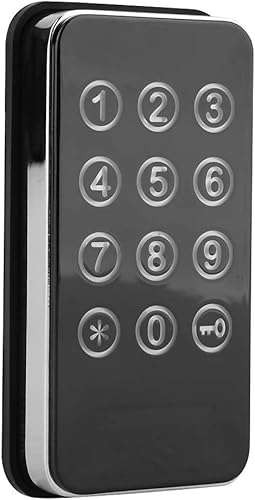 Serratura senza chiave con combinazione di codice cifre Kit serratura elettronica dell'armadio per cassette portautensili per sportelli Spa Nero - Honorern