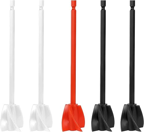 5 Pezzi Miscelatore per Resina Epossidica, Agitatore per Resina Epossidica, Resina Mixer Paddles, Miscelatore per Resina Trapano, Attacco per Miscelatore di Resina, Attacco Miscelatore Epossidico - Honorern