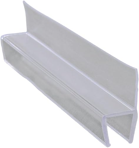 2 guarnizioni in plastica per porta della doccia, 50 cm, guarnizione di ricambio per porta della doccia, deflettore d'acqua da 6/8/10/12/15 mm (12 mm) - Honorern