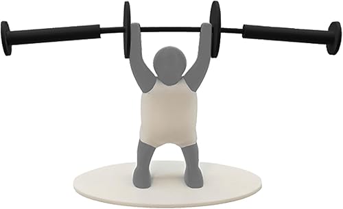 Portarotolo di carta igienica, divertente porta rotolo di carta igienica, supporto per sollevatore di pesi, dispenser per rotolo di carta igienica con stampa , creativo e forte, per sollevamento - Honorern