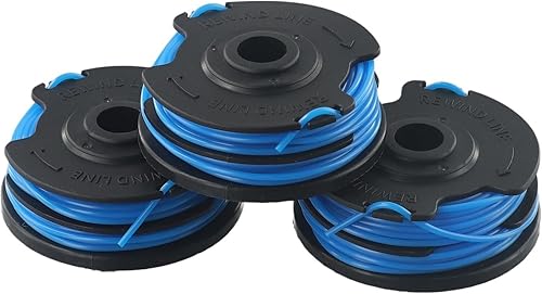 Bobina di filo di ricambio per decespugliatore Wolf GT840 GT850 GT-F10, diametro 0,6 mm, lunghezza 2 x 5 m, 2013 (3 pezzi) - Honorern