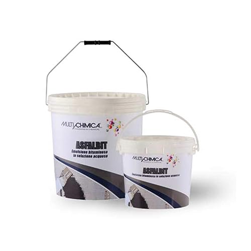 Asfalbit Asfalto A Freddo Emulsione Bituminosa Impermeabilizzante Protettiva Tetti Marrone Scuro - Honorern