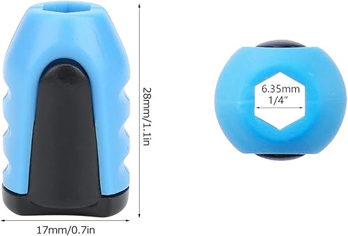 Candeon Cacciavite Anello Magnetico, 3pz Magnetizzatore Rimovibile Cacciavite Anello presa magnetica per punte di cacciavite, universali Anello magnetizzatore di Cacciavite bit per cacciavite da 1/4' - Honorern