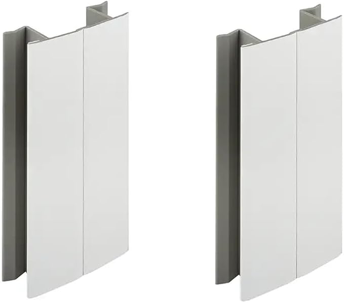 cyclingcolors 2x Connettore Zoccolino Battiscopa 120mm bianco opaco Bordo Mobili Cucina Zoccolo Giunzione multiangolo angolare - Honorern