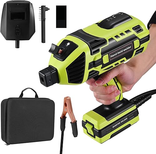 Saldatura aggiornata, saldatore portatile da 220 V con IGBT Inverter 6 Regolazione della corrente variabile, adatta per 3/32 ″- 1/8 ″ (2,5-3,2 mm) di barre di saldatura (verde) - Honorern