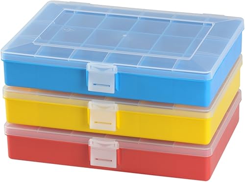 Hünersdorff 608200 Cassetta PP Compact, 12 Scomparti 170x250x46 mm, Colore Giallo - Honorern