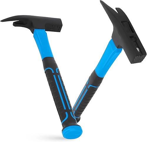 Martello da Carpentiere 600 g Testa Forgiata in Acciaio Manico in Fibra di Vetro Ergonomico Professionale Magnete Falegname Artigianale Tetti Solido Comodo - Honorern