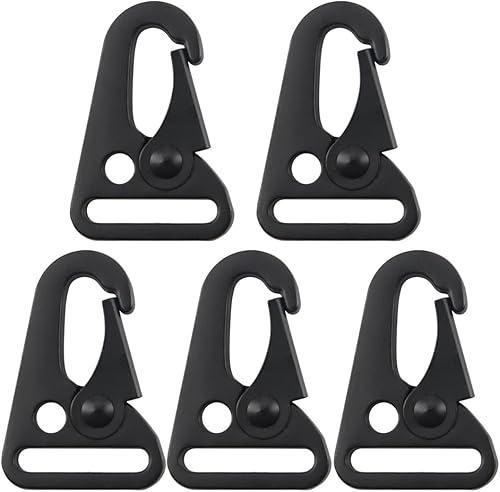 5 Pezzi portachiavi a moschettone, in metallo, con doppio moschettone rimovibile, Moschettone Tattico per Alpinismo, Campeggio, Escursionismo, Caccia, attività All'Aperto - Honorern