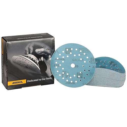 Mirka Galaxy carta abrasiva epossidica 125mm a strappo grana 60 per la levigatura di resina epossidica, legno, epossidica, rivertable 50 pz. dischi abrasivi - Honorern