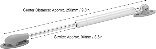 Cerniera Dell'armadio di Supporto Idraulico, Supporti di Sollevamento a Molla a Gas Ammortizzatori a Molla a Gas Pneumatico Coperchio di Sollevamento Cerniere Dell'armadio Cucina(120N) - Honorern