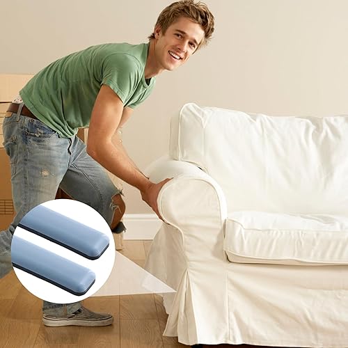 4 Pezzi Scivoli per Mobili, Teflon Scivoli Autoadesivi per Mobili, 15 x 75 mm Piedini per Mobili, Cursori per Mobili, per Spostare Mobili Pesanti - Honorern