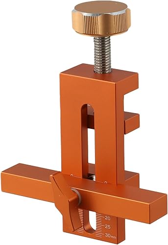 Eawfgtuw Strumento di posizionamento per porte di armadietti Strumento di posizionamento per la lavorazione del legno in lega di alluminio per porte di armadi Morsetto per ante di armadi spessore 7-40 - Honorern