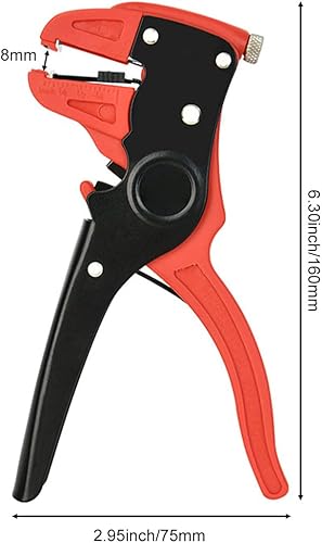 Pinza Spelafili Automatica, Spelafili Elettricista 2 in 1, Pinza Spelafili e Tagliafili Automatica, Pinza Spelacavi, Tagliacavi, Pinza Cutter Tagliafili, Pinza Elettricista, per Taglio e Spelatura - Honorern