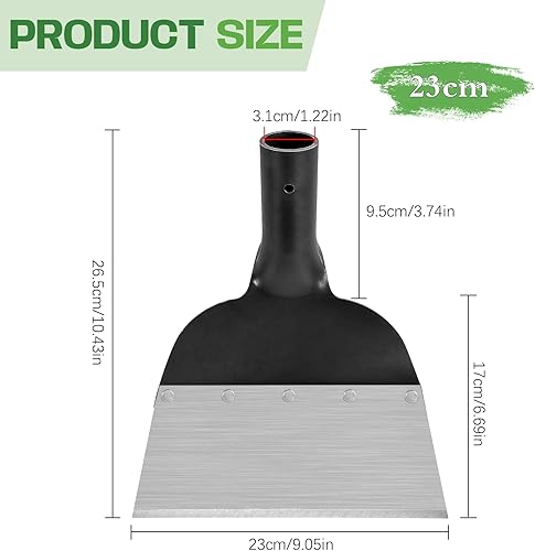 Pala multifunzionale per la pulizia,Pala Multifunzionale per la Pulizia del Giardino all'aperto，Pala di Pulizia Multifunzionale,Pala da Giardino Multifunzionale per erbacce e muschio(23CM) - Honorern