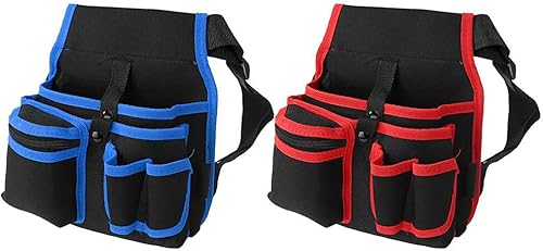 Maizoon Electrician Waist Pockets Multifunzionale Impermeabile Hardware Wrench Cacciavite Tool Bag Panno Oxford Durevole con Cintura in Vita Pocke Fibbia Regolabile UH10 blu - Honorern