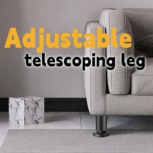 Piedini per Mobili Regolabili Altezza,2pcs Piedini Regolabili per Letto,Supporti Metallici per Mobili,Piedi Regolabili Scrivania,Piede per Supporto A Doghe,Piedini Regolabili per Mobili,Divano - Honorern
