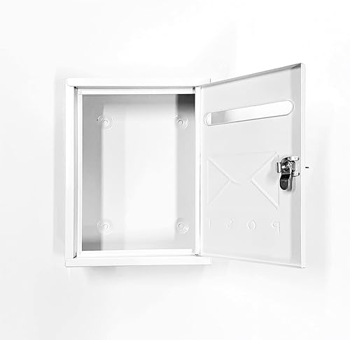 Cassetta Postale Compatta In Acciaio Porta Lettere Esterno Con Coppia Di Chiavi - Honorern