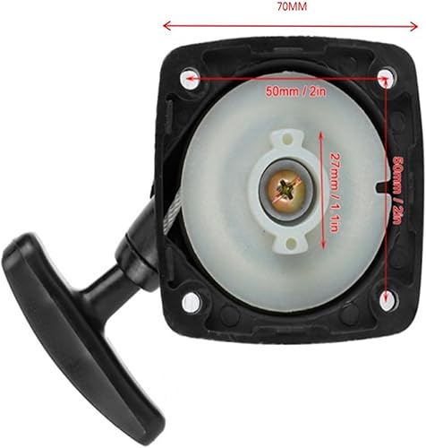 7cm*7cmGruppo Avviamento Avviamento a Strappo 23CC con Pezzi di Ricambio per Tagliasiepi a Strappo Compatibili con Motore 1E32F - Honorern