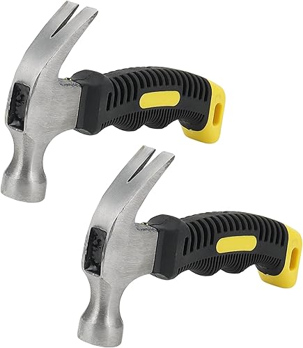 2PCS 12oz Mini Martello Artiglio, 6.4 Pollici Piccoli Martelli tozzi, Piccolo Martello Artiglio per Uso Interno Esterno - Honorern