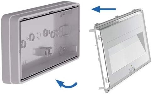 CW1105 LAMPADA EMERGENZA CRISTAL WALL 415LM 1H SE IP65 INHIBIT CW24N10EGI - Honorern