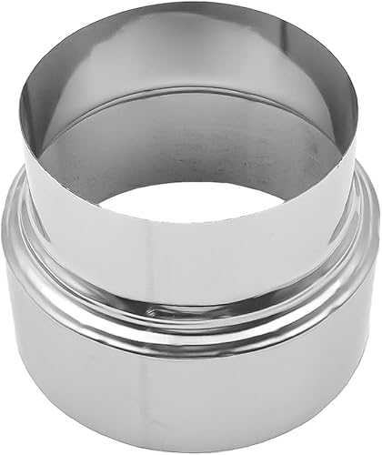 Tiardey Anello di riduzione del Tubo del Fumo, Tubo della Stufa di riduzione del Tubo, Collegamento di 120 mm a riscaldatori da 100 mm, Adatto per riscaldatori a Condotto Rigido - Honorern