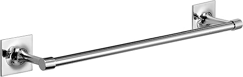 Gedy Wizard Asciugamani 30cm, Misure: 4,9X35X7,4 CM, Porta salviette in Ottone e Cromall, Finitura Cromo, Fissabile con Biadesivo 3m, Barre Accorciabili, Design R&S, 2 Anni di Garanzia, Unica - Honorern