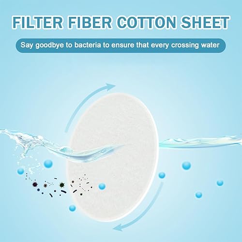 10 Pezzi Doccetta Cotone PP Filtro Sostituibile, Filtro Doccia per Filtrazione Particelle, Filtro in Cotone PP, per Soffione Doccia Rimovibili, Filtro Accessori（Spessore 2 mm, Diametro 7 cm） - Honorern