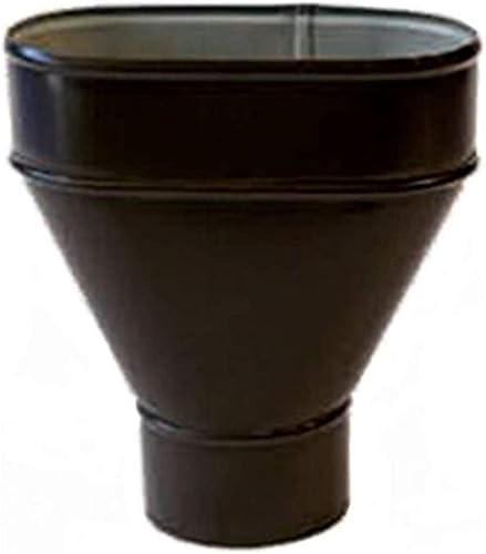 IMBUTO Raccoglitore Centrale in lamiera per grondaia - Testa di Moro - Diam. Ø80 mm Ø100 mm (Ø80) - Honorern