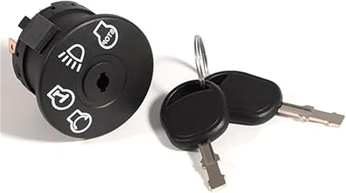 Interruttore di accensione, interruttore di avviamento, for serie Jo-hn Dee-re X100, X300 X304 X310 X390 X500 X520 X530 X534 X540 con 2 chiavi, 4 posizioni con controllo fari, 7 punte interrut - Honorern