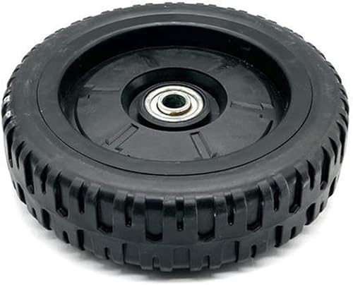 Set di ruote di ricambio per tosaerba anteriori e posteriori da 7 pollici, 8 pollici, 10 pollici, semoventi, ruote in gomma per tosaerba da giardino, colore nero, spessore 43 mm - Honorern