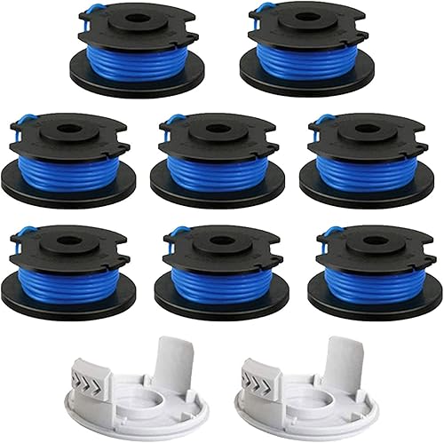 Bobina di ricambio per decespugliatore, compatibile con Ryobi One+ AC14RL3A, Olt1832 Rac124, 1,6 mm, linea di ricambio per decespugliatore Ryobi 18V 24V 40V, filo per decespugliatore senza fili, 3,4 m - Honorern