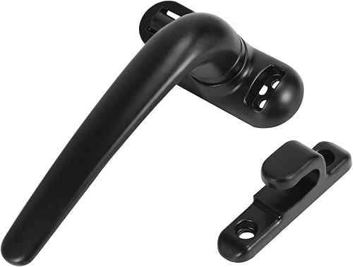 Maniglia per Porte e Finestre Serratura un Battente Serratura per Finestre Maniglia per Ruota Nera - Honorern