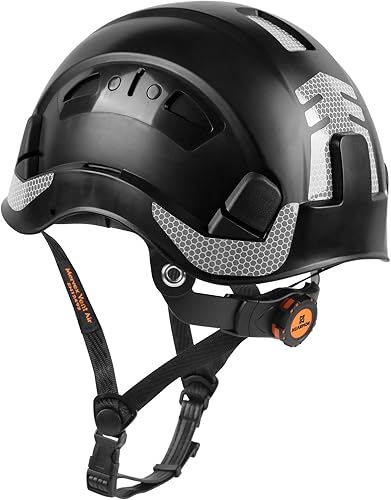 Casco da arrampicata per lavori di altitudine e alpinismo, casco in ABS unisex con sensore UV riflettente EN12492 - Honorern