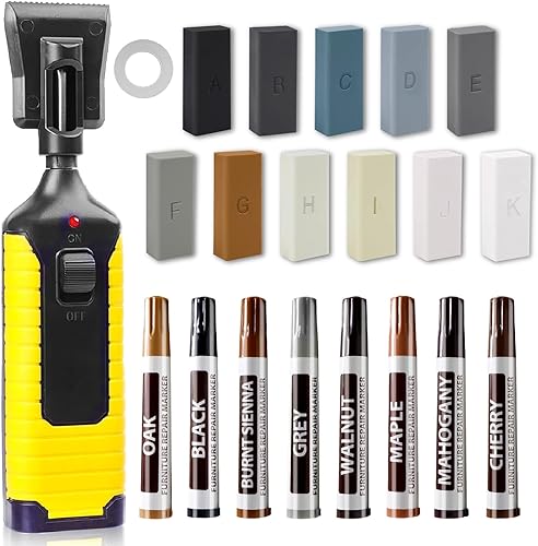 Set di riparazione per pavimenti in vinile, set di riparazione per parquet, set di riparazione per pavimenti in PVC, set di riparazione per pavimenti in vinile, linoleum, mobili e piani di lavoro - Honorern