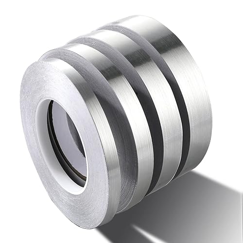 AXYWINBO 50m * 2cm Autoadesivo Tile Sticker,Mylar Argento Universale Wall Sticker Impermeabile Gap Pavimento Nastro Di Sigillamento Per Armadio, Cucina, Lavandino, WC, Angolo, Decorazione Bagno - Honorern