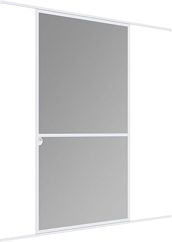 Windhager - Zanzariera per porta scorrevole Expert, telaio in alluminio per porte 120 x 240 cm, colore: Bianco 04317 - Honorern