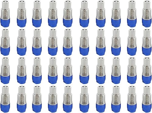 40 Pz 3 Pin CA Powercon Connettore Spina NAC3FCA NAC3FCB CA 20A 250V Adattatore per Spina di Alimentazione per Luce da Palco(B) - Honorern