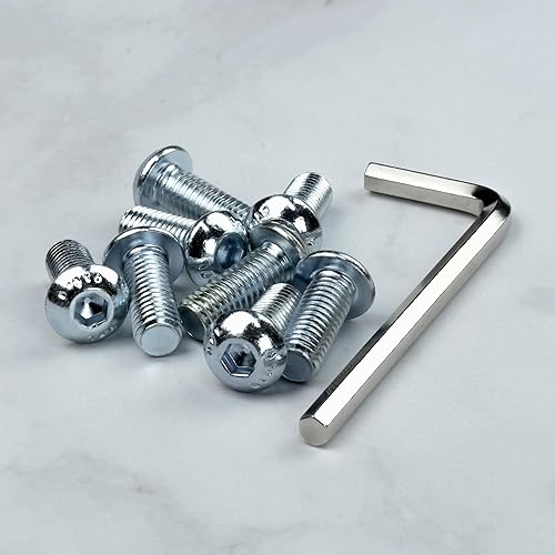 25 viti a testa bombata con esagono incassato – Viti a testa piatta, viti a testa piatta, viti a testa tonda (M5 x 20 mm, 25) - Honorern