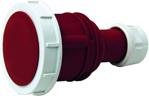 Electraline 80852 Presa Elettrica Industriale, IEC, 16A, 3P+T, 380V, IP67, Rosso - Honorern