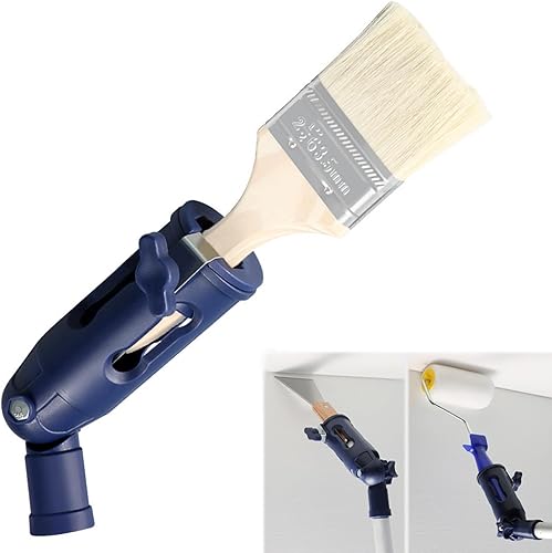 Estensore per pennelli multi-angolo, supporto per pennelli multi angolo, adattatore a rullo per pittura, strumento di bordatura, rotazione di 160 gradi, per soffitti e pareti - Honorern