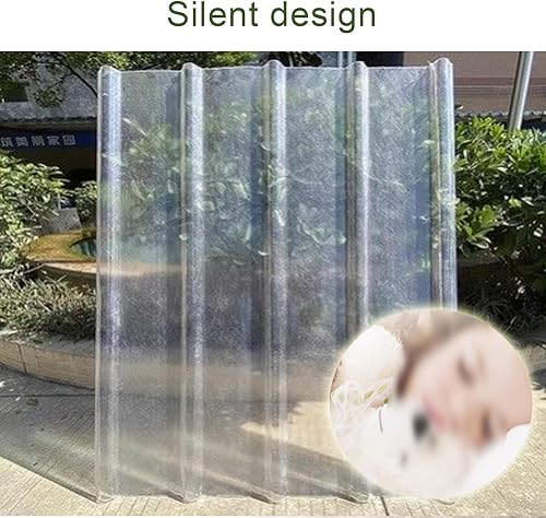 Pannelli da Tetto Trasparente,Lastra di Copertura in Fibra di Vetro Spessa 1mm,Lamiere Grecate per Copertura Tettoia,per Serra,Lamiere Ondulate,Facile da Tagliare (0.9x2m/35x79in,1 PCS) - Honorern