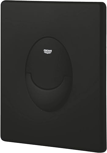 GROHE Start 389642430 - Piastra di scarico per WC sospeso QuickFix (acqua e funzionamento Start & Stop), colore: Nero opaco - Honorern