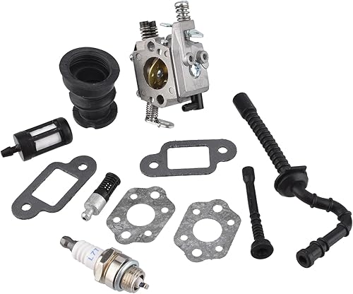 Cancanle Carburatore con Stivale di aspirazione Tubo Flessibile Olio combustibile Filtro Carburante Guarnizione per STIHL 021 023 025 MS210 MS230 MS250 210 230 250 Motosega - Honorern