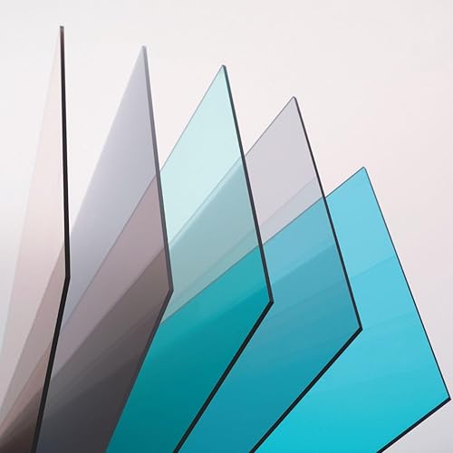 Lastra Pannello Policarbonato UV Compatto 90 x 50 cm - Trasparente - spessore 3 mm - Protetto da Pellicola su 2 lati - Resistente UV - GB PLAST - Honorern